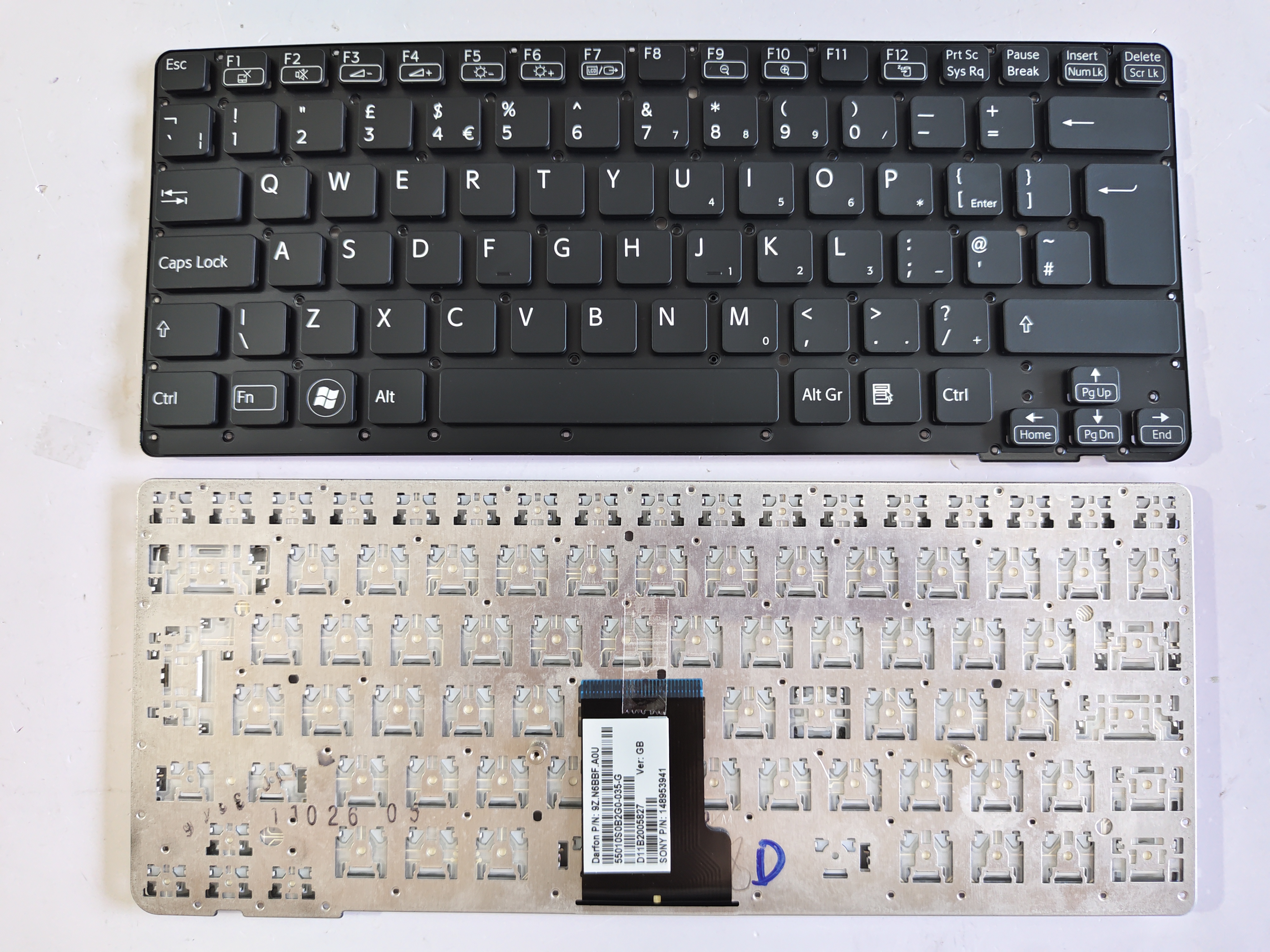 Picture of New Replacement Laptop Keyboard For SONY CA/VPC-CA/PCG-61714M/PCG-61613M BLACK UK Layout